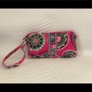 Vera Bradley Cupcakes Pink Wristlet